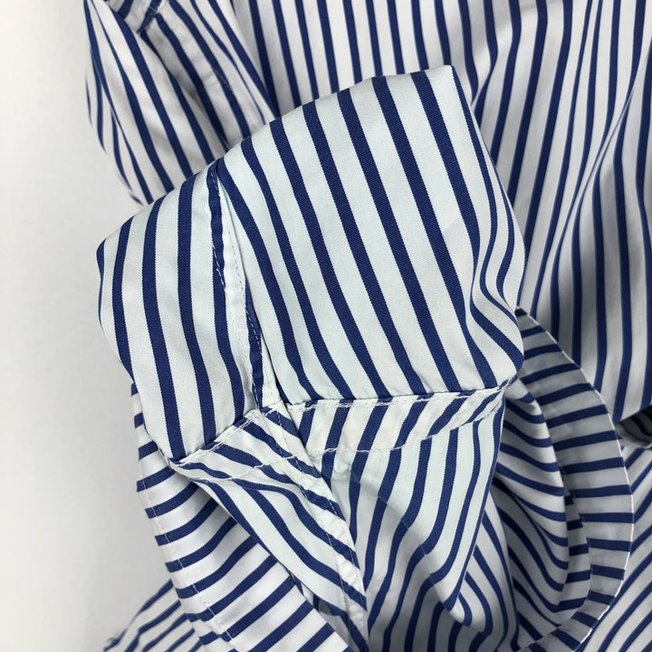 Ralph Lauren Classic Fit Short Sleeve Button Down Striped Shirt Men's XL cotton blue type Vintage Second Hand