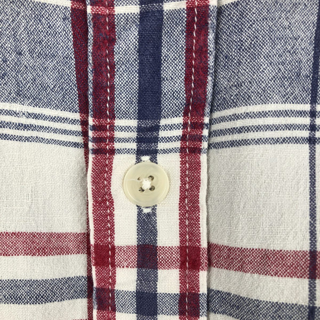 Ralph Lauren POLO SPORT short sleeve cotton check shirt, men's size M cotton white type Vintage Second Hand