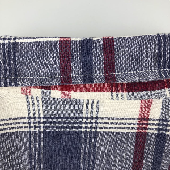 Ralph Lauren POLO SPORT short sleeve cotton check shirt, men's size M cotton white type Vintage Second Hand