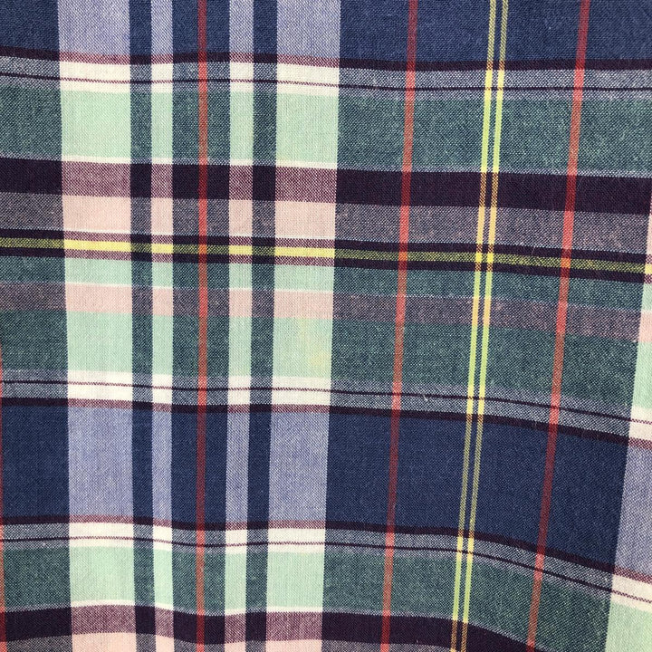 Ralph Lauren BLAKE Short-Sleeve Button-Down Check Shirt, Men's Size L (equivalent) cotton blue type Vintage Second Hand