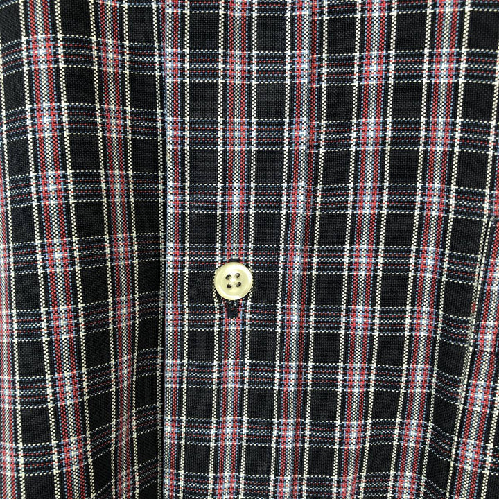 Ralph Lauren BLAKE short sleeve button down check shirt men's XL size cotton black type Vintage Second Hand
