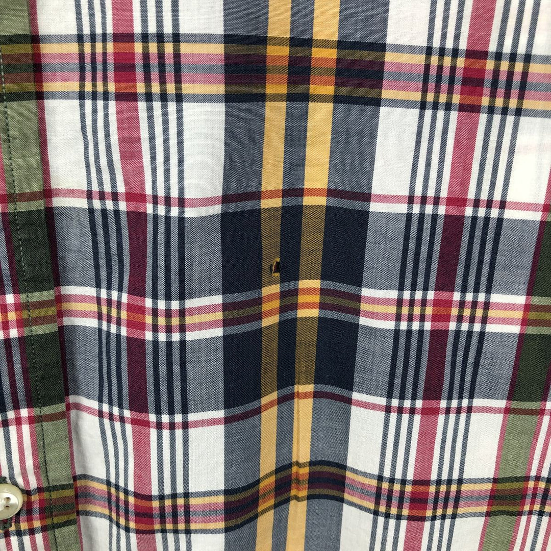 Ralph Lauren BLAKE short sleeve button down check shirt men's XL size cotton navy blue type Vintage Second Hand