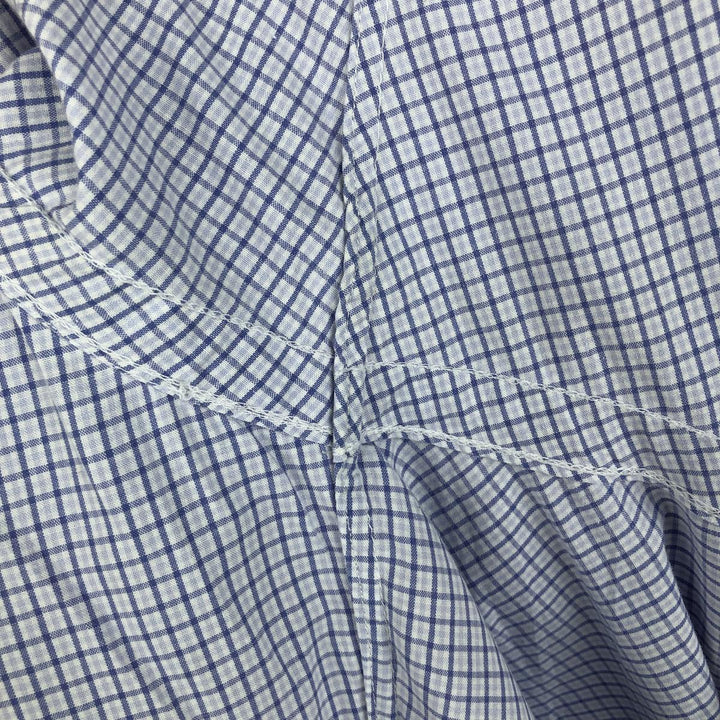 Ralph Lauren BLAKE short sleeve button down check shirt, men's size M cotton white type Vintage Second Hand