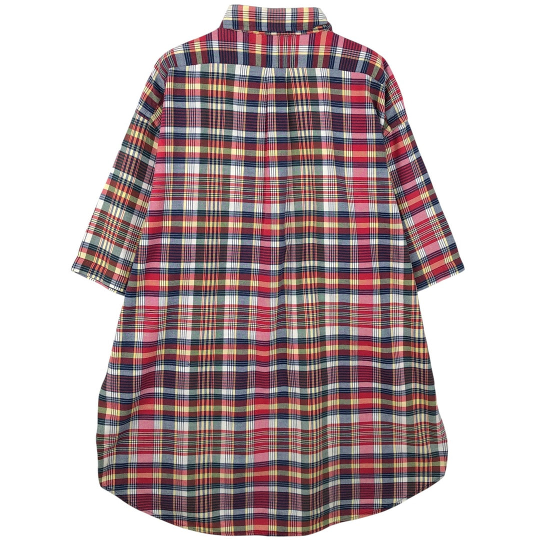 Ralph Lauren BLAKE short sleeve button down check shirt men's XL size cotton red type Vintage Second Hand