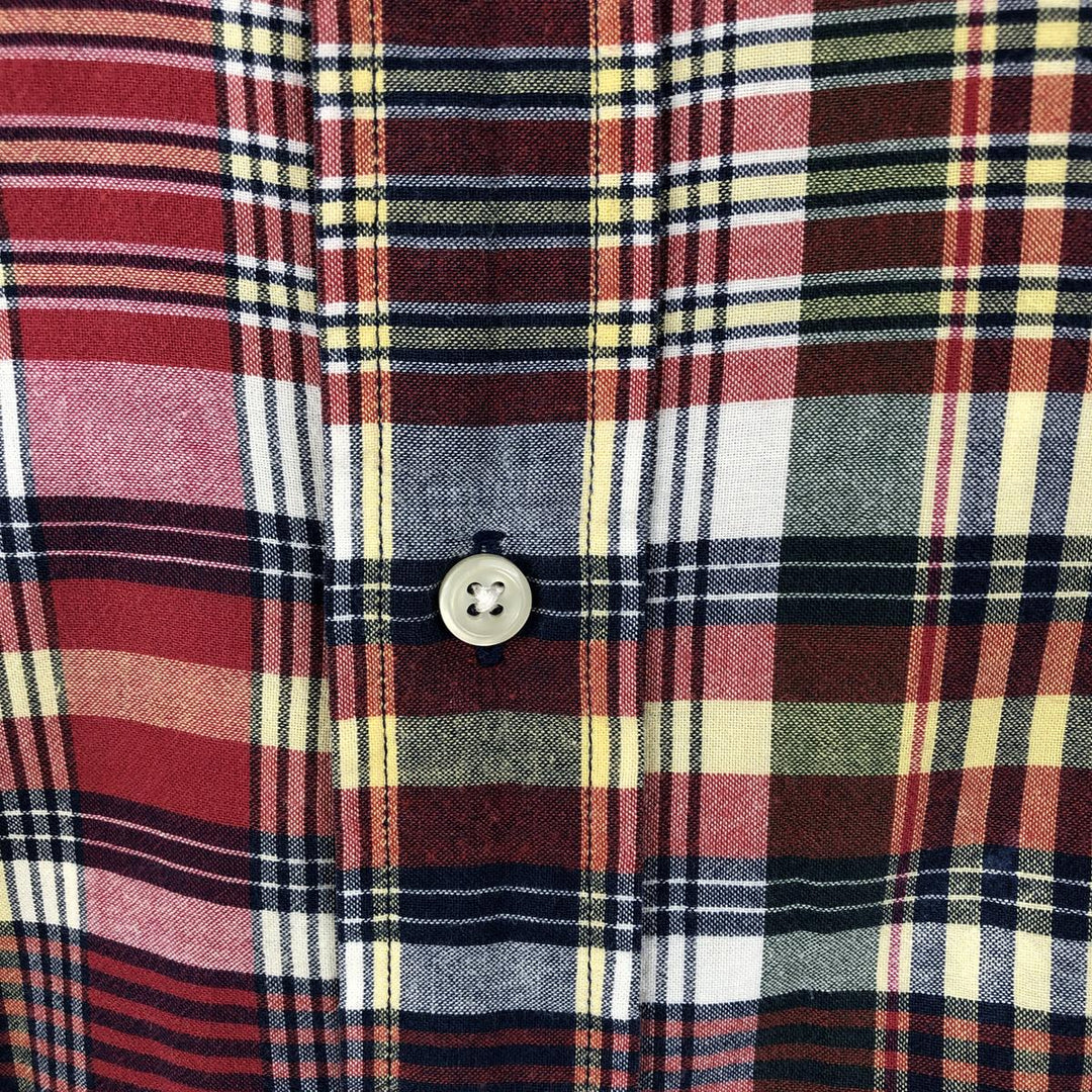 Ralph Lauren BLAKE short sleeve button down check shirt men's XL size cotton red type Vintage Second Hand