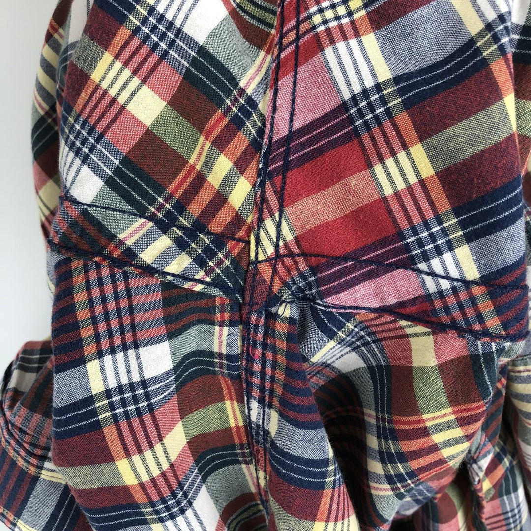 Ralph Lauren BLAKE short sleeve button down check shirt men's XL size cotton red type Vintage Second Hand