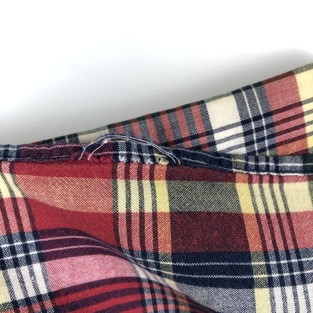 Ralph Lauren BLAKE short sleeve button down check shirt men's XL size cotton red type Vintage Second Hand