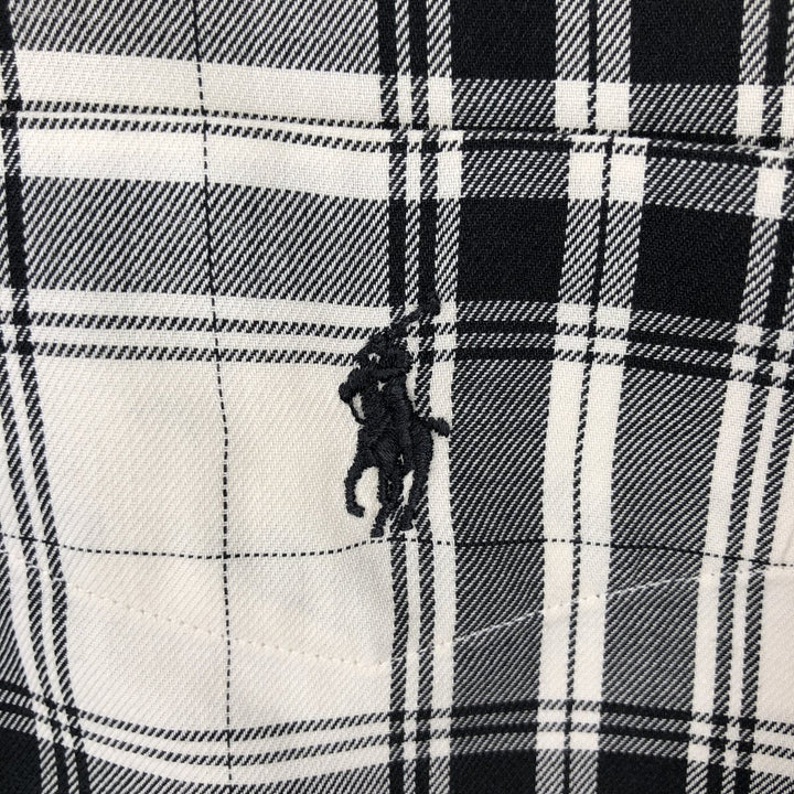 Ralph Lauren RALPH LAUREN GOLF TILDEN short sleeve button down check shirt men's XL equivalent cotton white type Vintage Second Hand