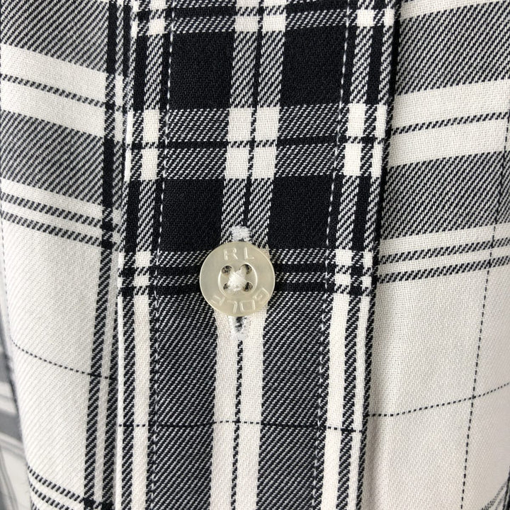 Ralph Lauren RALPH LAUREN GOLF TILDEN short sleeve button down check shirt men's XL equivalent cotton white type Vintage Second Hand