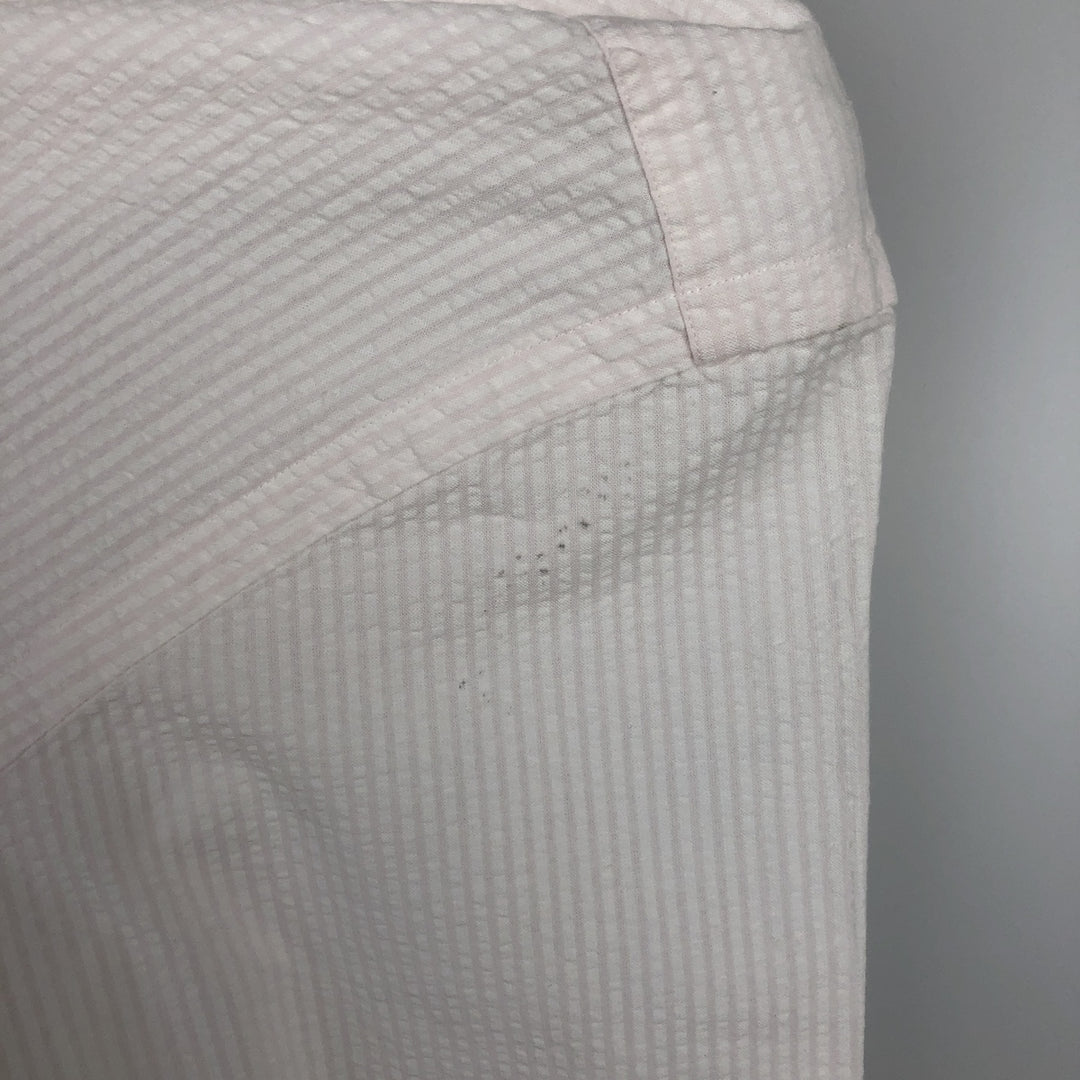 Ralph Lauren Classic Fit Seersucker Short Sleeve Button Down Striped Shirt Men's XL cotton white type Vintage Second Hand