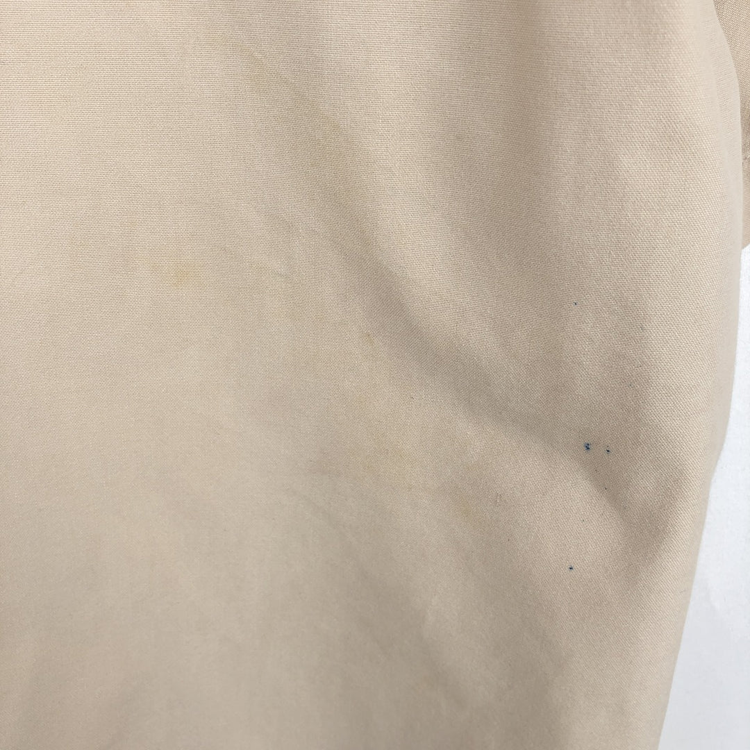 Carhartt plain button-down, flap pocket, short-sleeved work shirt, men's size XL. cotton Beige type Vintage Second Hand