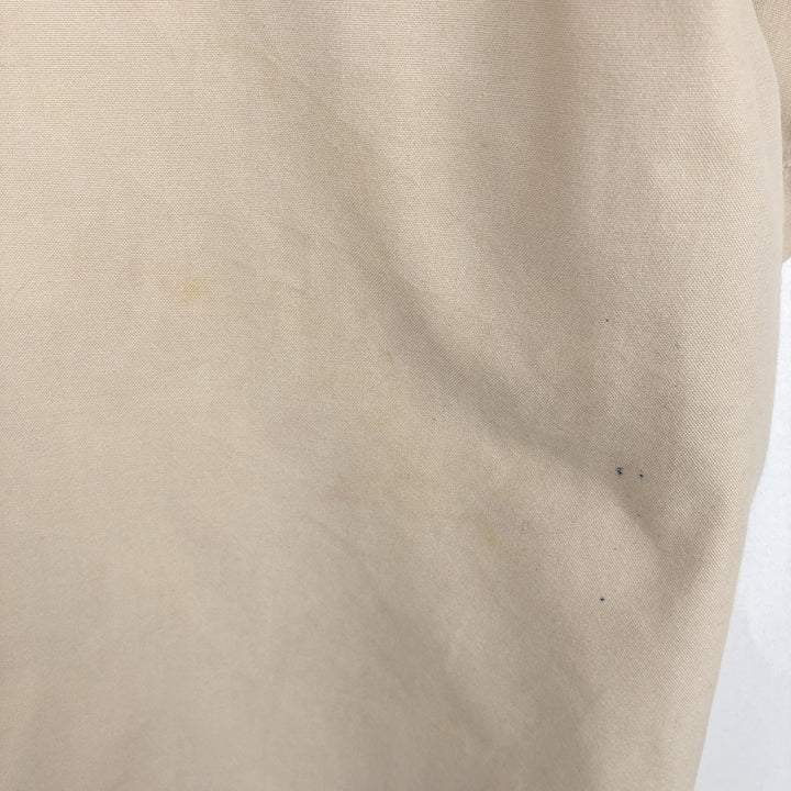 Carhartt plain button-down, flap pocket, short-sleeved work shirt, men's size XL. cotton Beige type Vintage Second Hand