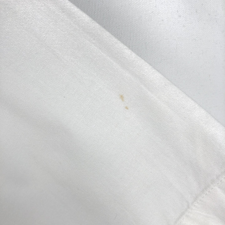 Carhartt plain button-down, flap pocket, short-sleeved work shirt, men's size M. cotton white type Vintage Second Hand