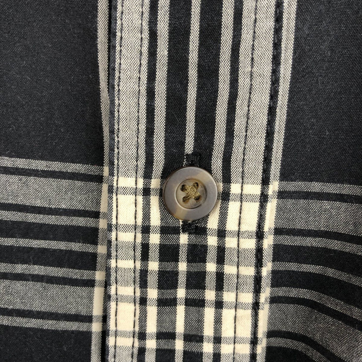 Carhartt RELAXED FIT Check Pattern Button-down Short Sleeve Work Shirt, Men's XL cotton black type Vintage Second Hand