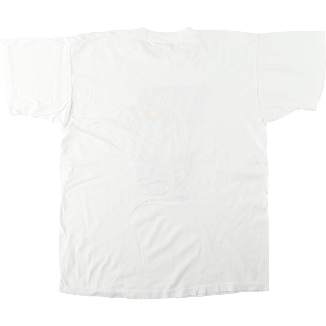 90'S Screen Stars Bud Light Advertising T-Shirt, Men's XL equivalent, Vintage unclear white type Vintage Second Hand