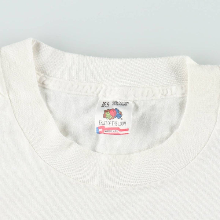 90'S Fruit of the Loom BMW Advertising T-Shirt, Made in USA, Men's XL equivalent, Vintage cotton white type Vintage Second Hand