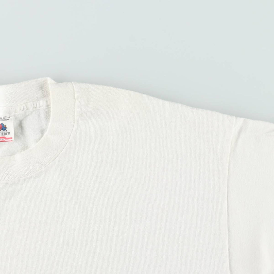 90'S Fruit of the Loom BMW Advertising T-Shirt, Made in USA, Men's XL equivalent, Vintage cotton white type Vintage Second Hand