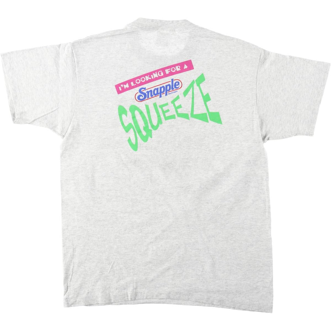 90'S Anvil Advertising T-Shirt, Made in USA, Size L (Men's L equivalent), Vintage cotton gray type Vintage Second Hand