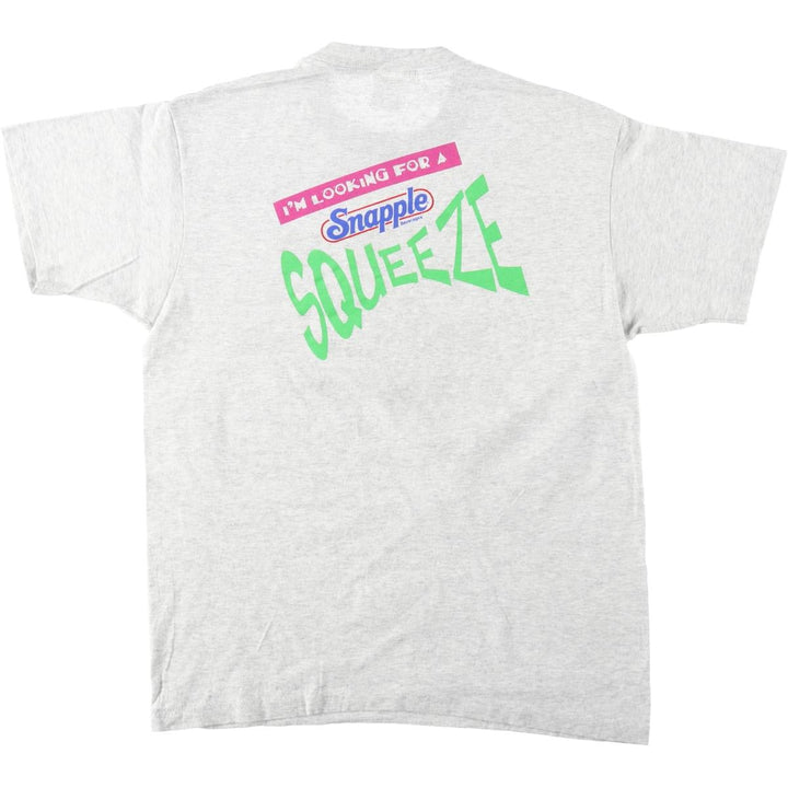 90'S Anvil Advertising T-Shirt, Made in USA, Size L (Men's L equivalent), Vintage cotton gray type Vintage Second Hand