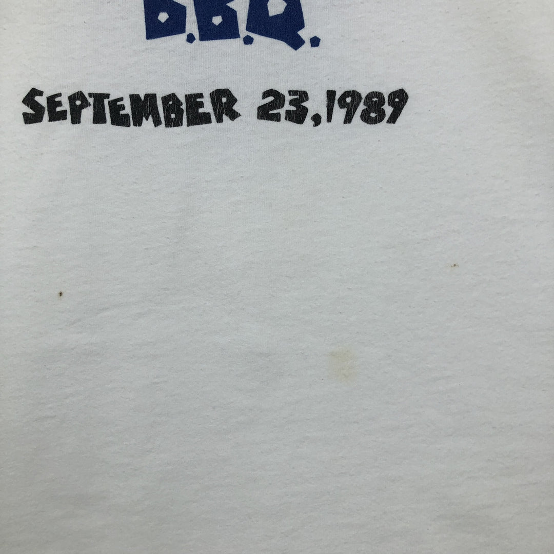 80'S SIGNAL advertising T-shirt, Made in USA, Men's XL equivalent, Vintage cotton white type Vintage Second Hand