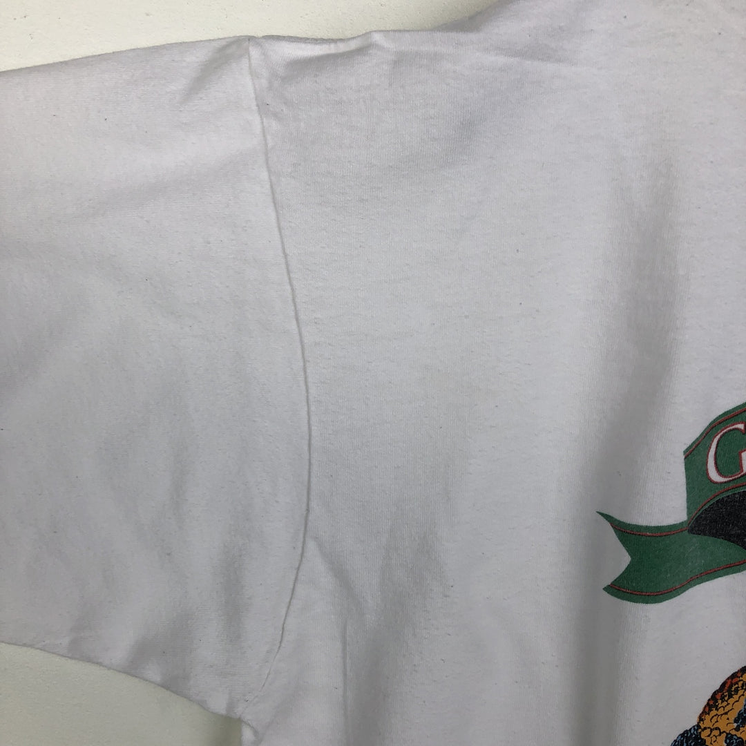 ~90'S ONEITA GILA MONSTER BEER Advertising T-Shirt, Made in USA, Men's XL equivalent, Vintage cotton white type Vintage Second Hand