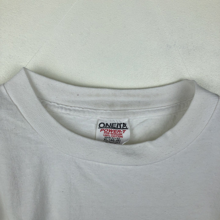 ~90'S ONEITA GILA MONSTER BEER Advertising T-Shirt, Made in USA, Men's XL equivalent, Vintage cotton white type Vintage Second Hand
