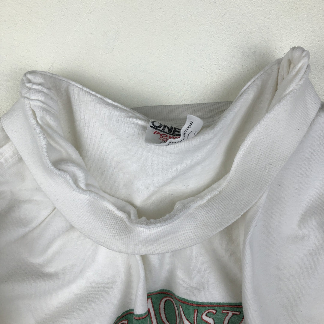 ~90'S ONEITA GILA MONSTER BEER Advertising T-Shirt, Made in USA, Men's XL equivalent, Vintage cotton white type Vintage Second Hand