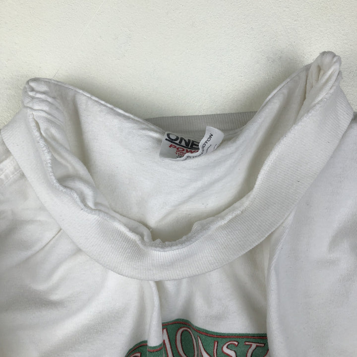 ~90'S ONEITA GILA MONSTER BEER Advertising T-Shirt, Made in USA, Men's XL equivalent, Vintage cotton white type Vintage Second Hand