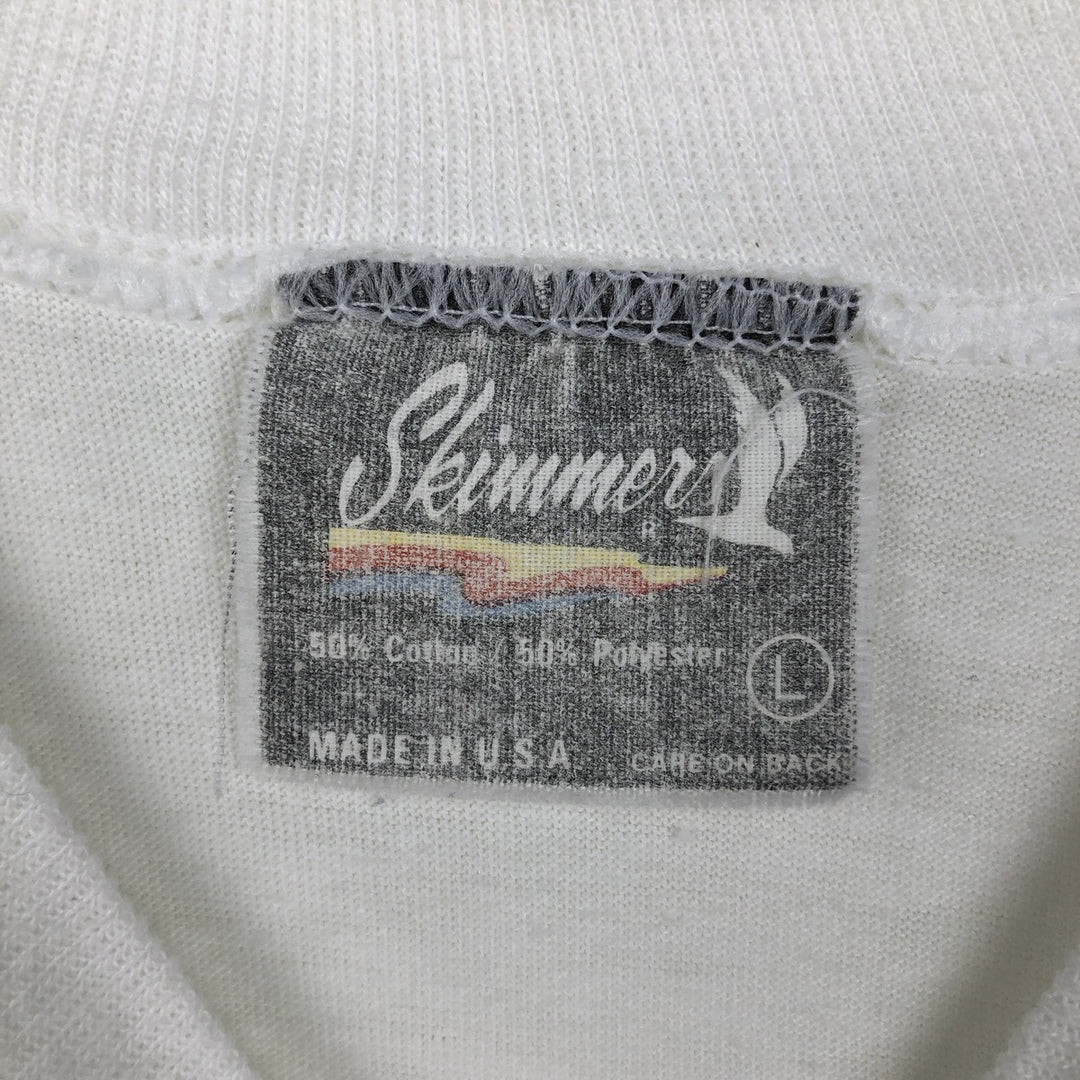 90'S Skimmers HERSHEY'S Advertising T-Shirt, Made in USA, Men's Size L (approx.), Vintage cotton white type Vintage Second Hand