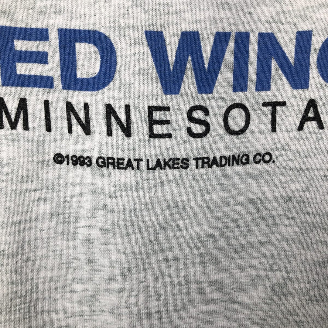90'S Fruit of the Loom Hard Rock Cafe Red Wing Advertising T-Shirt, Made in USA, Men's XL equivalent. cotton gray type Vintage Second Hand