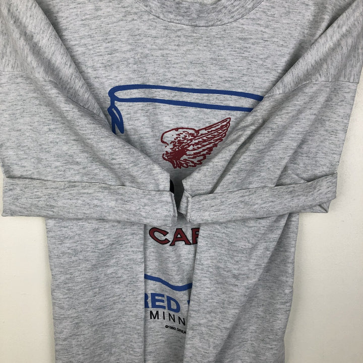 90'S Fruit of the Loom Hard Rock Cafe Red Wing Advertising T-Shirt, Made in USA, Men's XL equivalent. cotton gray type Vintage Second Hand