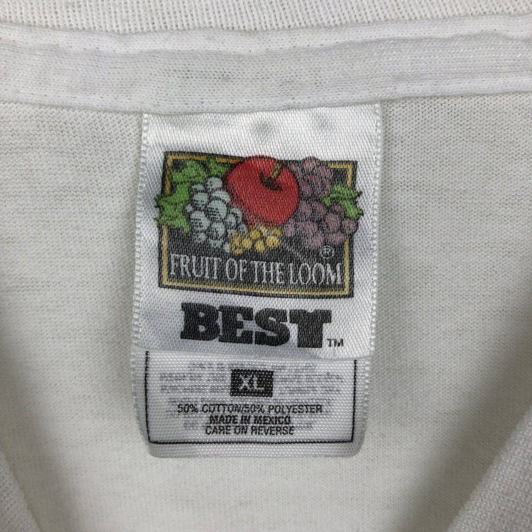 2000'S Fruit of the Loom FUJITSU Advertising T-shirt, Men's XL equivalent. cotton white type Vintage Second Hand
