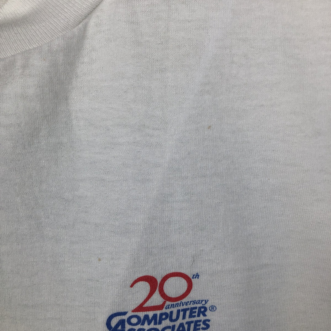 2000'S Fruit of the Loom FUJITSU Advertising T-shirt, Men's XL equivalent. cotton white type Vintage Second Hand