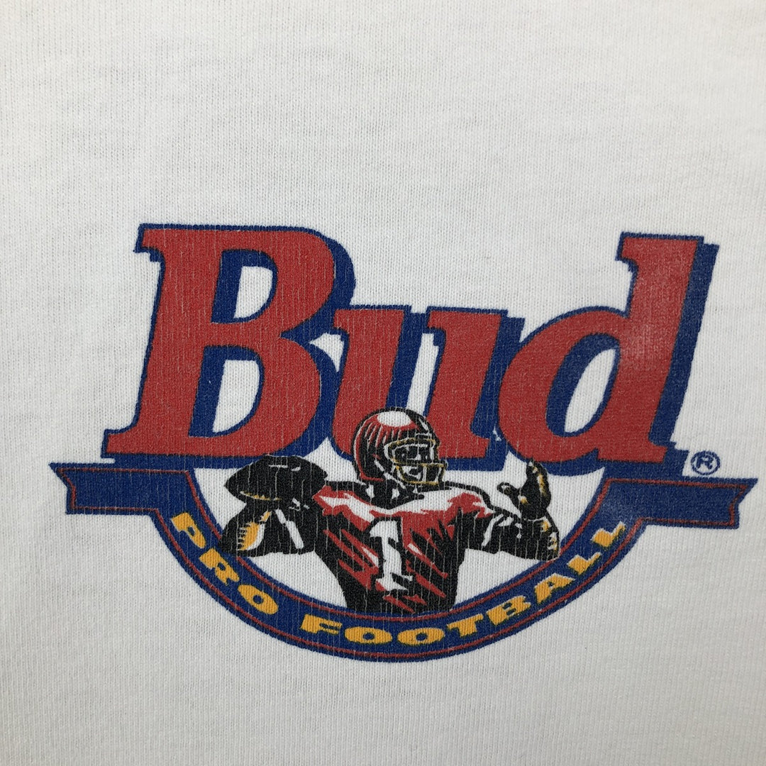 90'S Sugar Creek Budweiser Advertising T-Shirt, Made in USA, Men's XL equivalent, Vintage cotton white type Vintage Second Hand