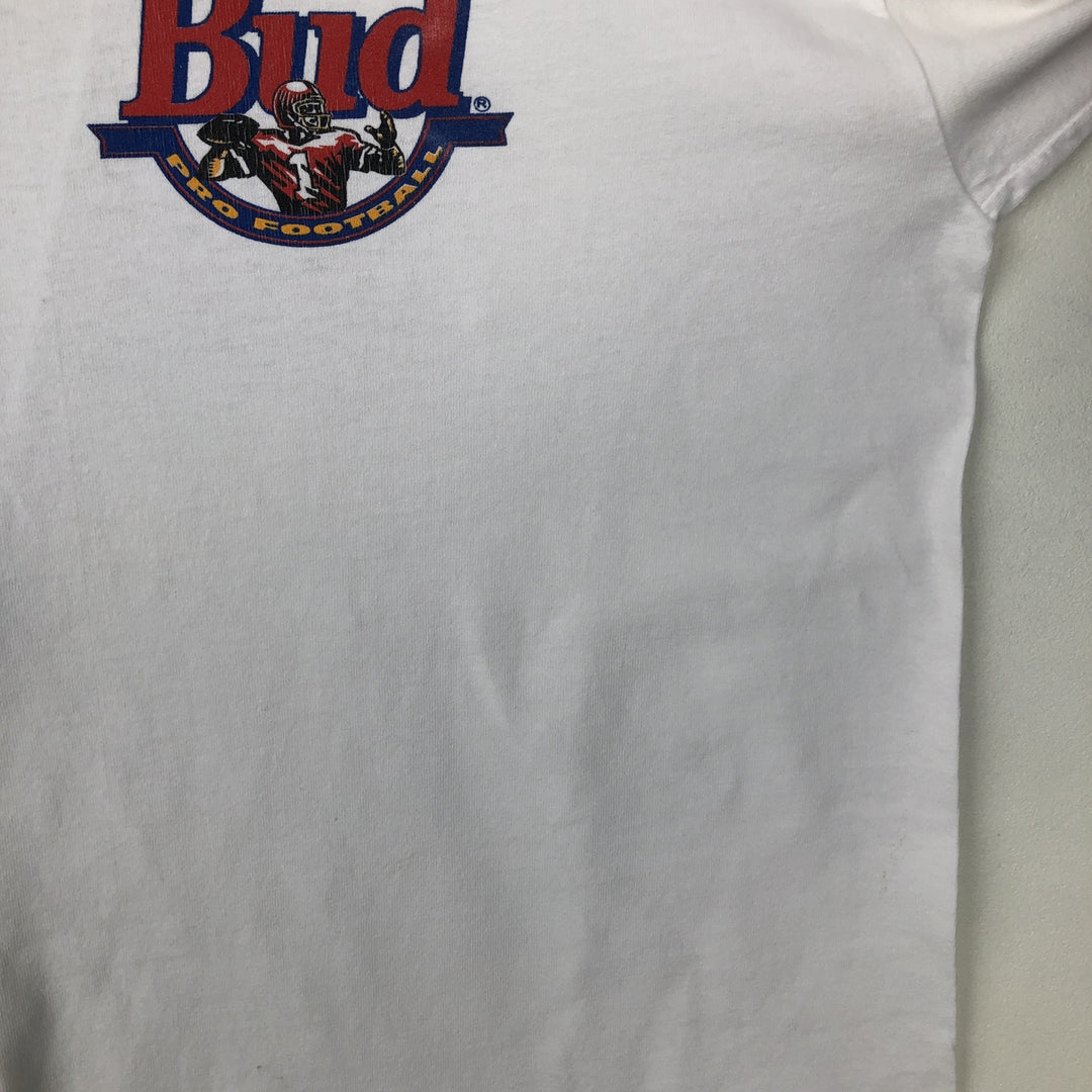 90'S Sugar Creek Budweiser Advertising T-Shirt, Made in USA, Men's XL equivalent, Vintage cotton white type Vintage Second Hand