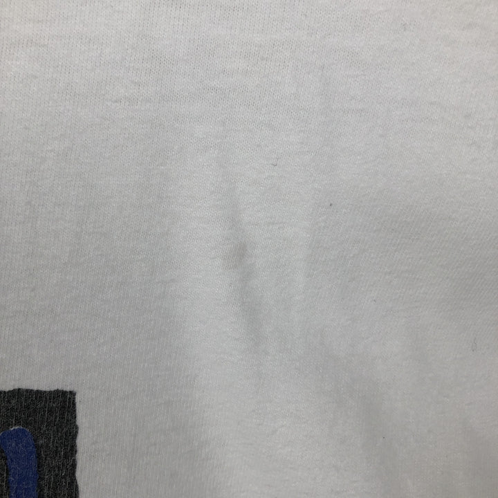 90'S Hanes FUJITSU Advertising T-Shirt, Made in USA, Men's XL equivalent, Vintage cotton white type Vintage Second Hand