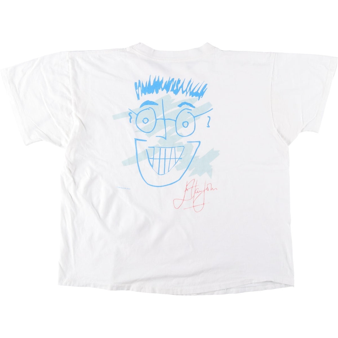 90'S HARD ROCK CAFE Hard Rock Cafe Advertising T-shirt Men's XL Vintage unclear white type Vintage Second Hand