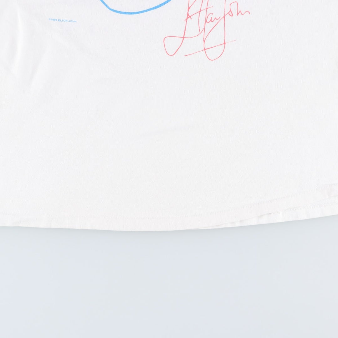 90'S HARD ROCK CAFE Hard Rock Cafe Advertising T-shirt Men's XL Vintage unclear white type Vintage Second Hand