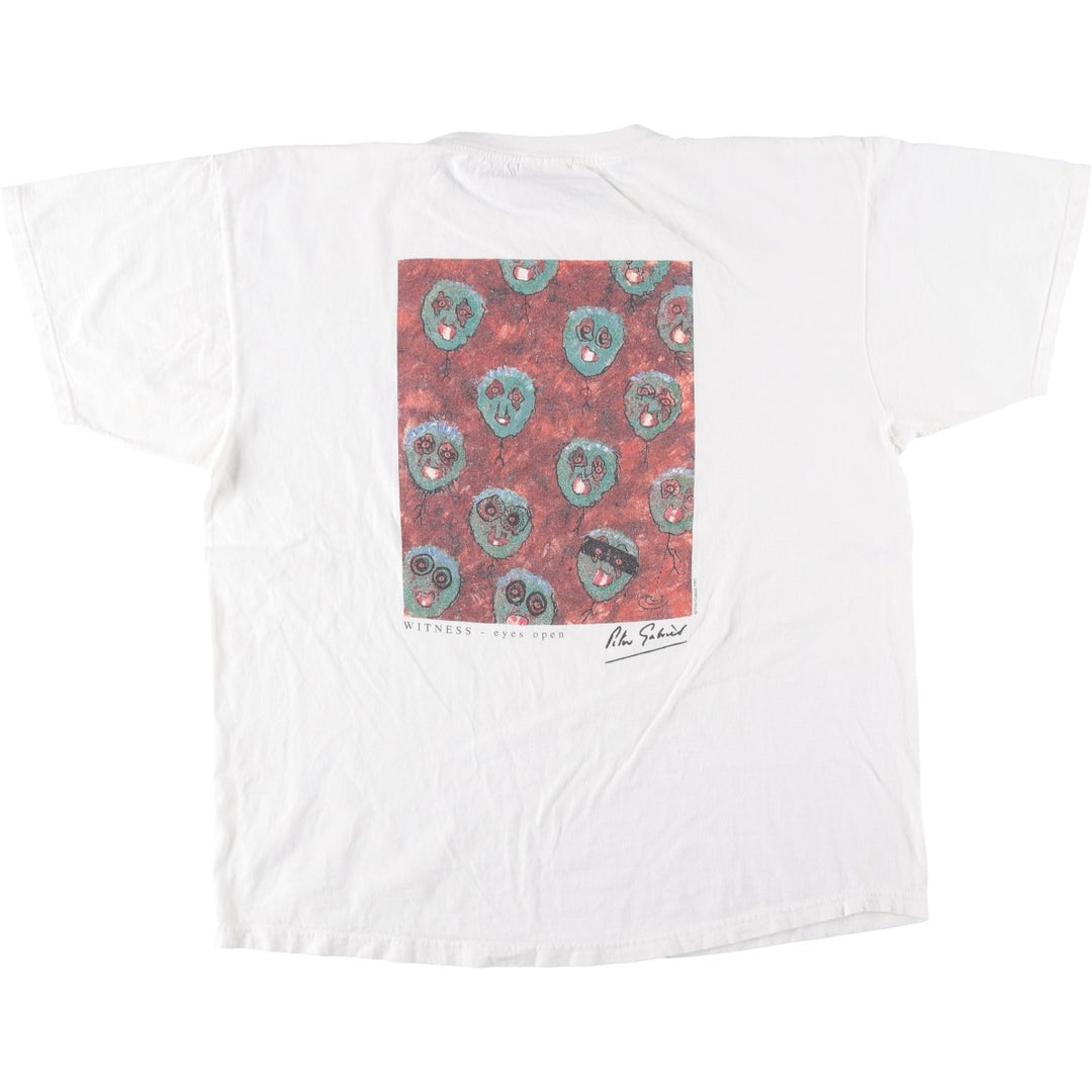 90'S HARD ROCK CAFE Hard Rock Cafe Advertising T-shirt Made in USA Men's XL Vintage cotton white type Vintage Second Hand