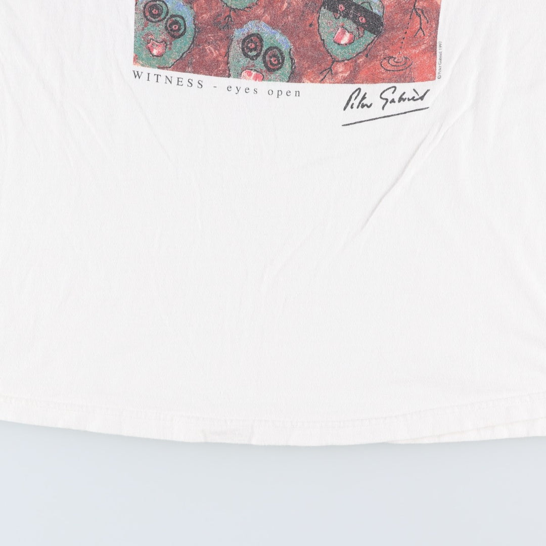 90'S HARD ROCK CAFE Hard Rock Cafe Advertising T-shirt Made in USA Men's XL Vintage cotton white type Vintage Second Hand