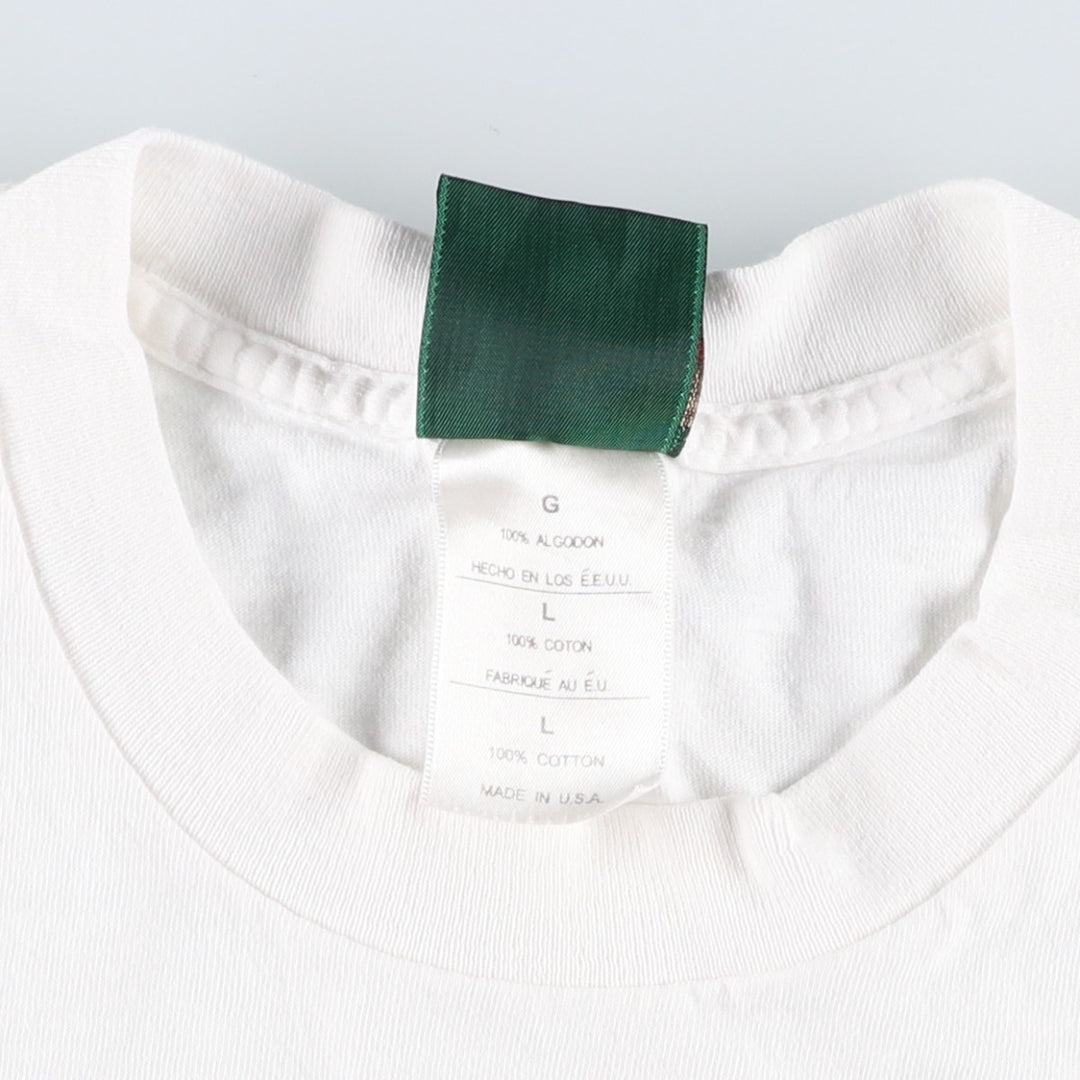 90'S LOGOTEL Pillsbury Advertising T-Shirt, Made in USA, Men's Size L (approx.), Vintage cotton white type Vintage Second Hand