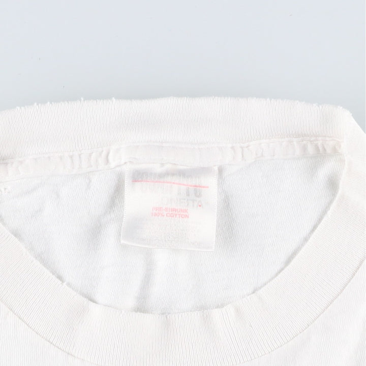 90'S ONEITA Microsoft Fusion 97 Advertising T-Shirt, Men's Size M (Equivalent), Vintage cotton white type Vintage Second Hand