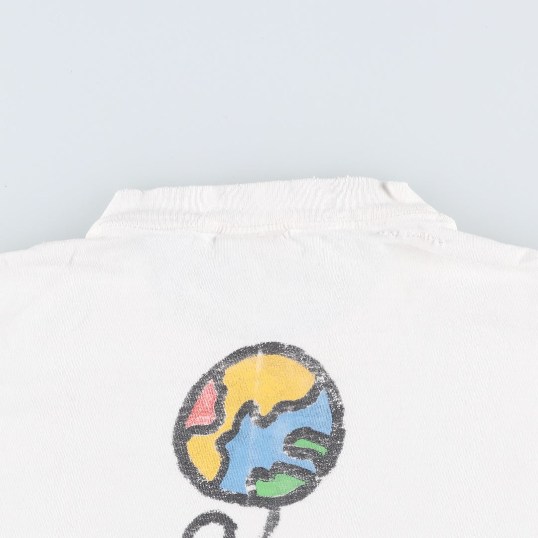 90'S ONEITA Microsoft Fusion 97 Advertising T-Shirt, Men's Size M (Equivalent), Vintage cotton white type Vintage Second Hand