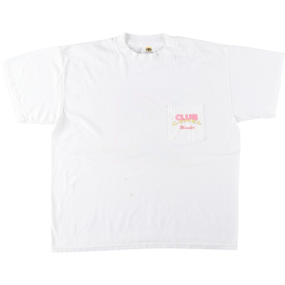 90'S KINGSTREEKNITS CAMEL Advertising T-Shirt, Made in USA, Men's XL equivalent, Vintage cotton white type Vintage Second Hand