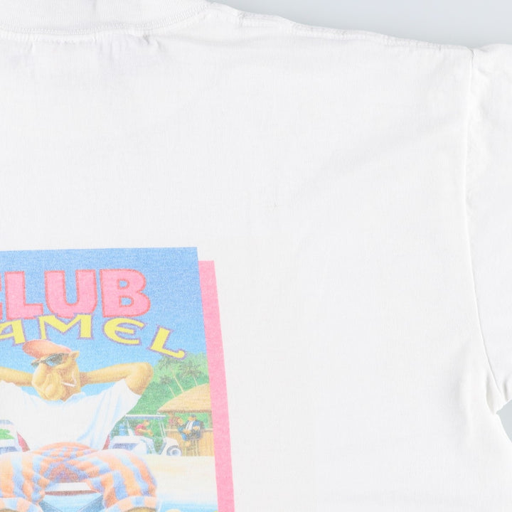 90'S KINGSTREEKNITS CAMEL Advertising T-Shirt, Made in USA, Men's XL equivalent, Vintage cotton white type Vintage Second Hand
