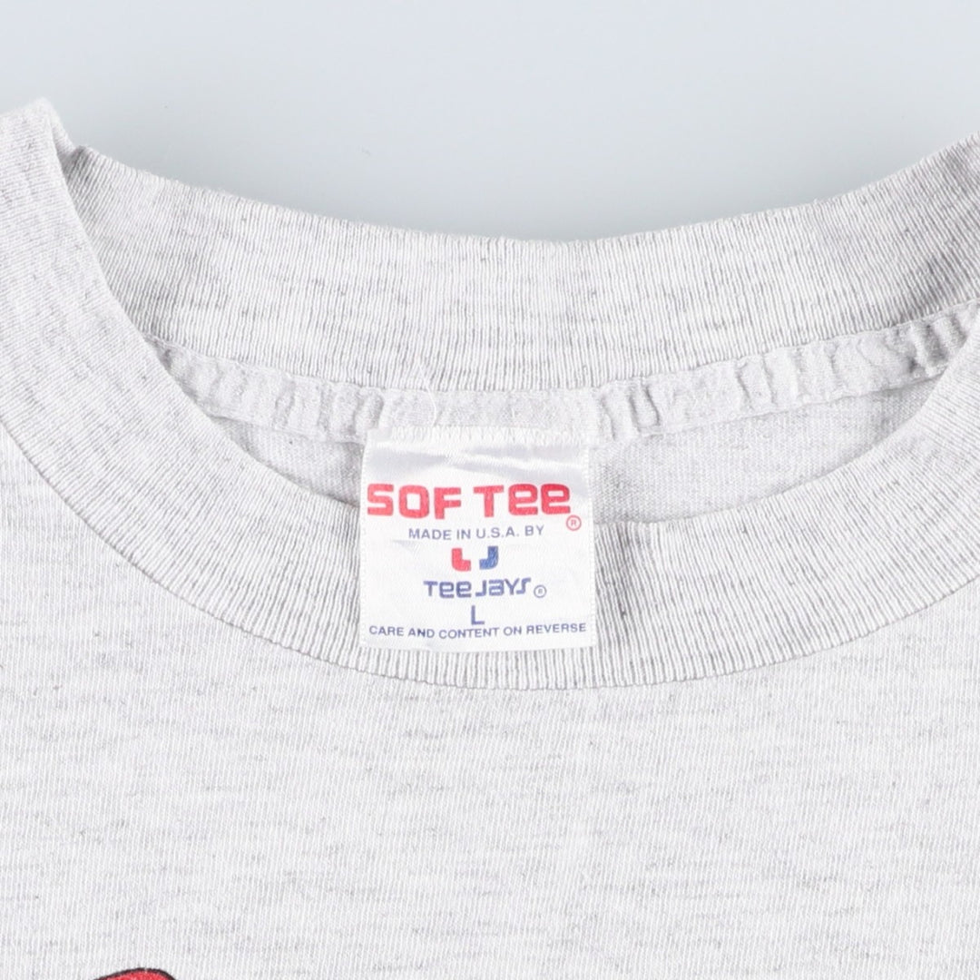 90'S SOF TEE TABASCO Advertising T-Shirt, Made in USA, Men's Size L (Equivalent), Vintage cotton gray type Vintage Second Hand