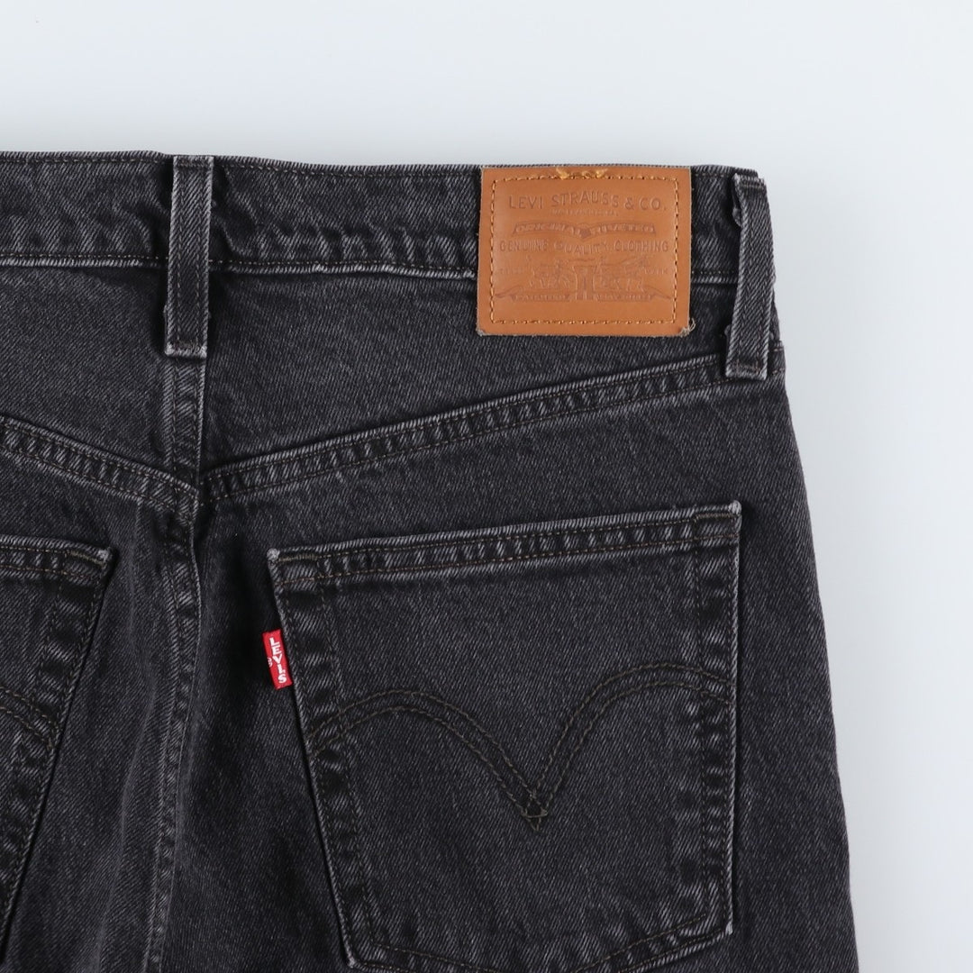 Levi's RIBCAGE CROP BOOT Big E Black Denim Bootcut Jeans, Women's XL (W31 equivalent) BIG E unclear black type Vintage Second Hand