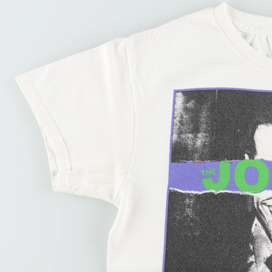 BATMAN Joker Movie T-Shirt (Men's Size S) unclear white type Vintage Second Hand