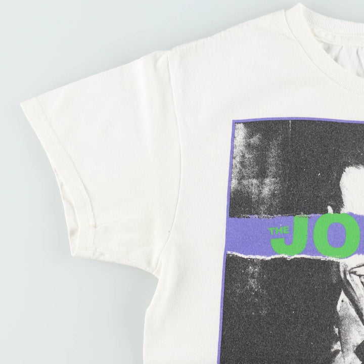 BATMAN Joker Movie T-Shirt (Men's Size S) unclear white type Vintage Second Hand
