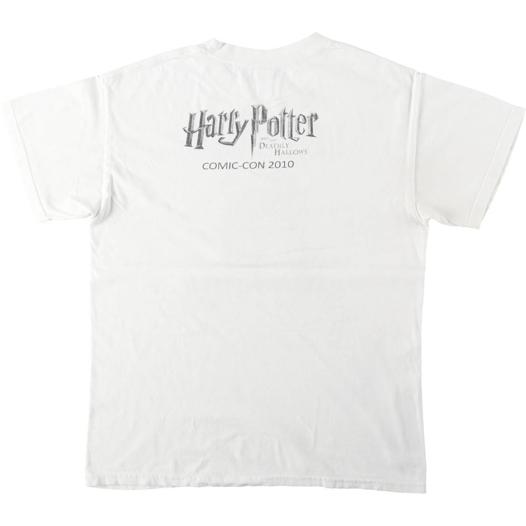 ALSTYLE Harry Potter and the Deathly Hallows Movie T-Shirt (Men's Size M) cotton white type Vintage Second Hand